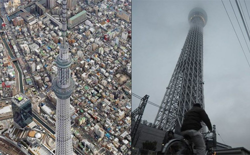 世界最高电视塔东京天空树完工634米